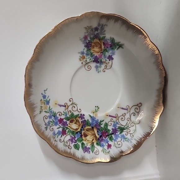 Mother Teacup GC Japan G And C Fine China Vintage Floral Roses Forget-Me-Not - Picture 2 of 8